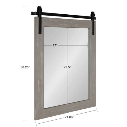 Kate and Laurel Cates Rustic Rectangular Wall Mirror