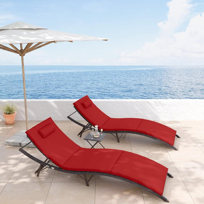Kullavik 3-PiecesOutdoor Chaise Lounge Set