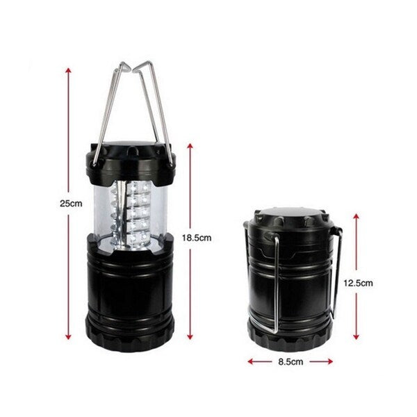 LED Collapsible Portable Military Tac Lantern, Outdoor Battery Ultra Bright Light Collapsible Hand Lamp - Camping Survival Lamp