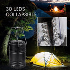 LED Collapsible Portable Military Tac Lantern, Outdoor Battery Ultra Bright Light Collapsible Hand Lamp - Camping Survival Lamp