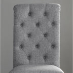 Roundhill Furniture Leviton Solid Wood Tufted Dining Chair (Set of 2)