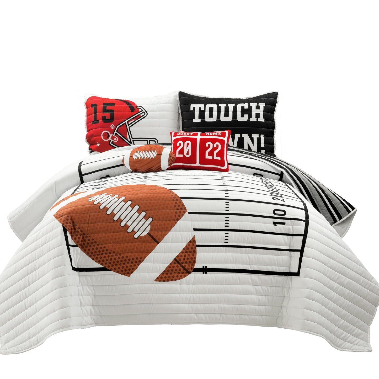 Lush Decor American Football Reversible Oversized Kids Quilt