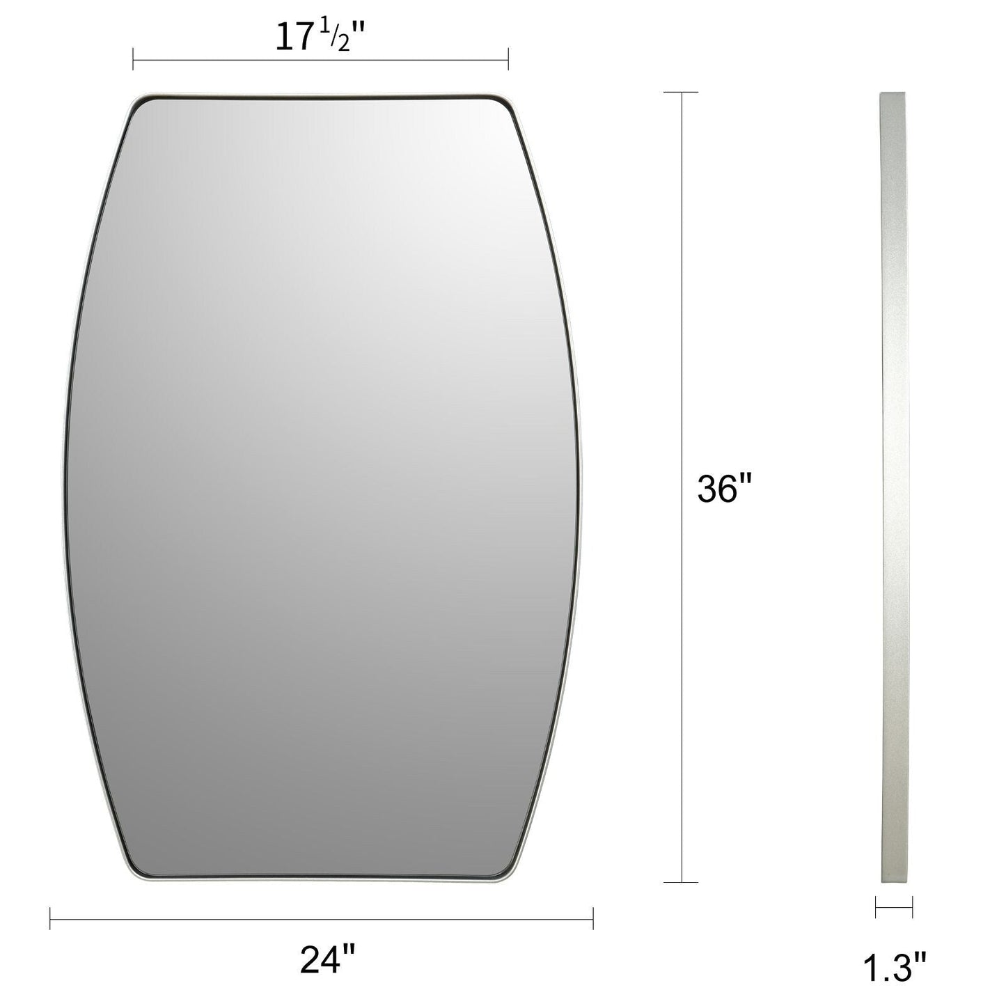 MacLuu Oblong Metal Wall Mirror