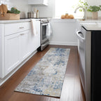 Machine Washable Indoor/ Outdoor Chantille Abstract Modern Rug
