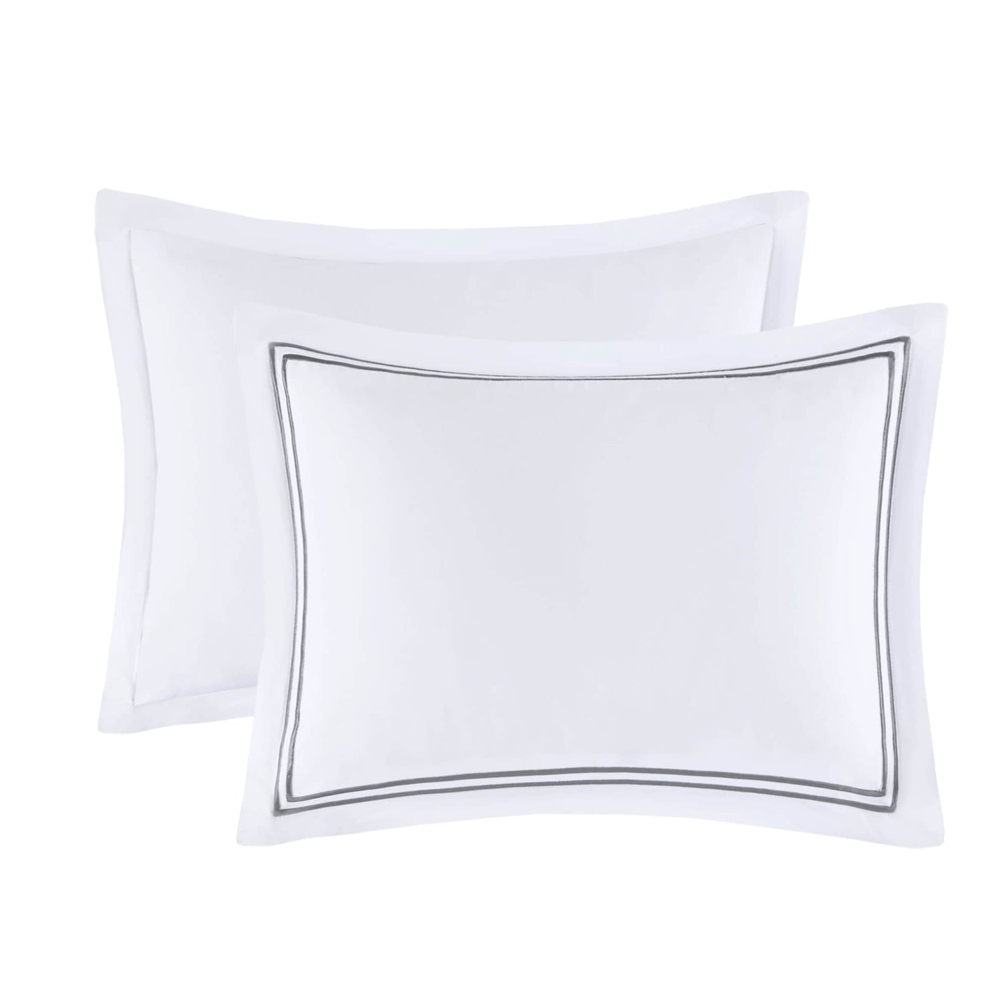 Madison Park Signature 500 Thread Count Luxury Collection 100% Cotton Sateen Embroidered Duvet Cover Set