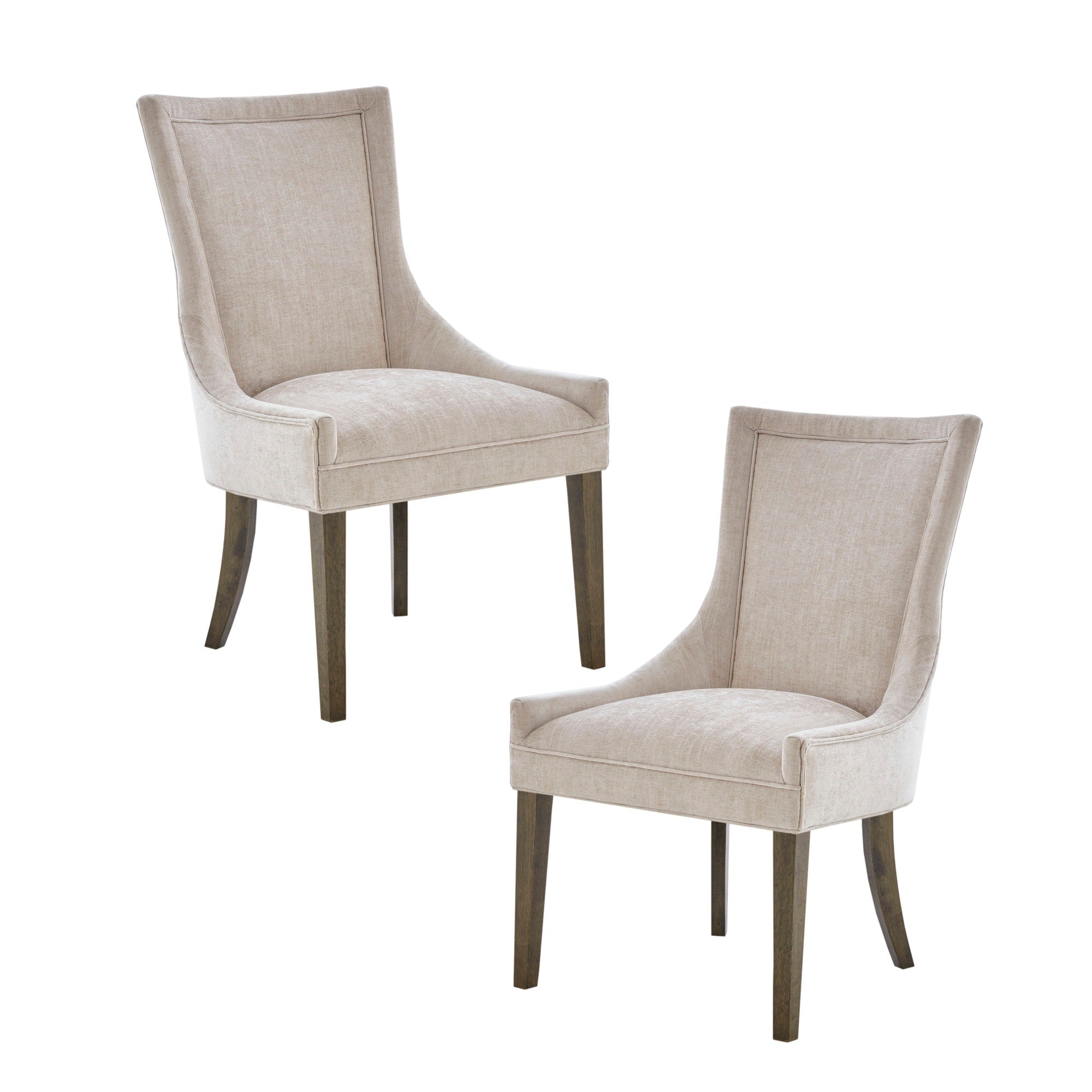Madison Park Signature Ultra Upholstered Dining Side Chairs With Wood Legs (Set of 2) - N/A