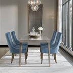 Madison Park Signature Ultra Upholstered Dining Side Chairs With Wood Legs (Set of 2) - N/A
