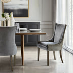 Madison Park Signature Ultra Upholstered Dining Side Chairs With Wood Legs (Set of 2) - N/A