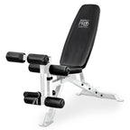 Marcy Powder Coated Steel Home Gym Multipurpose Adjustable Weight Bench, White - 65 x 23 x 46.5 inches
