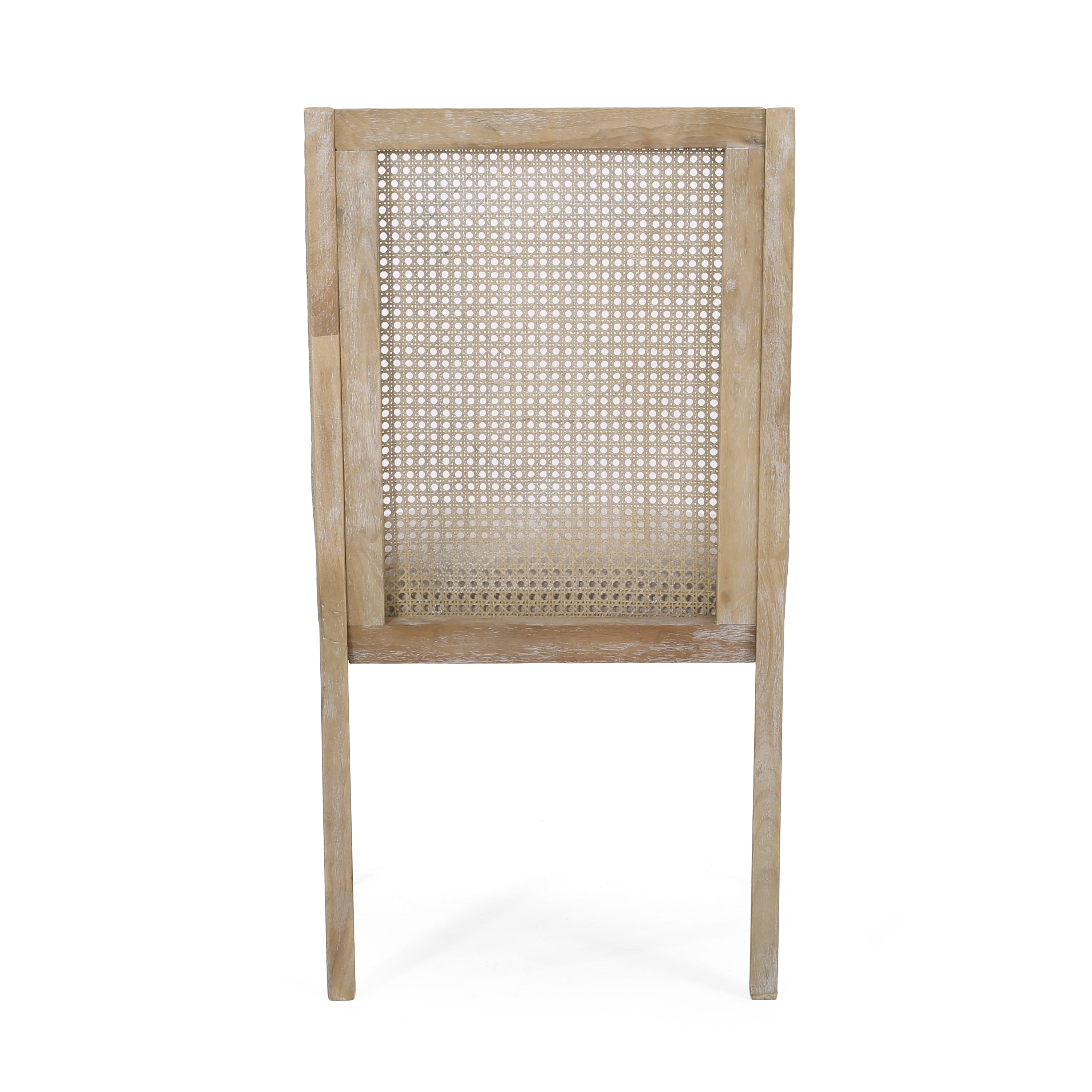 Maurers Cane and Wood Upholstered Dining Chairs (Set of 2) by Christopher Knight Home