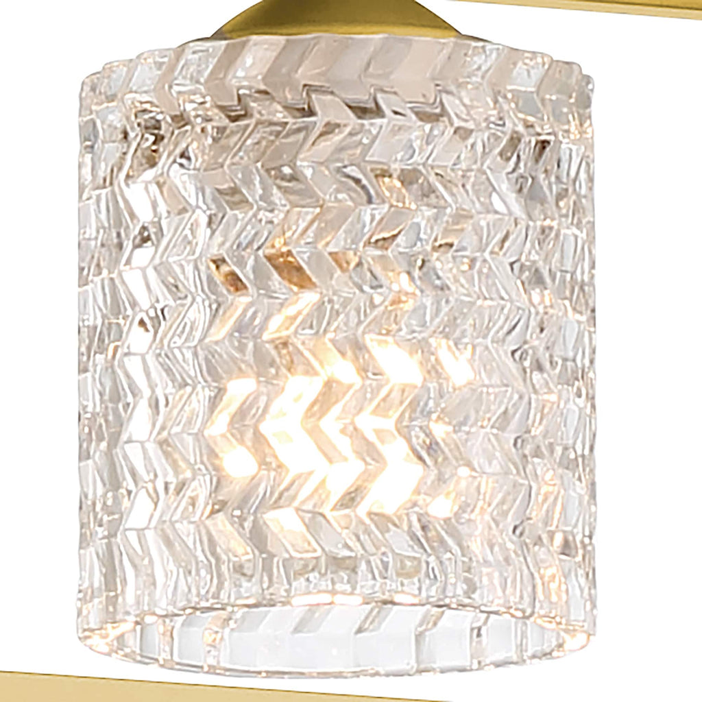 37in Mid-century Modern 5-light Crystal Rectangle Chandelier for Dining Room - 37 inches