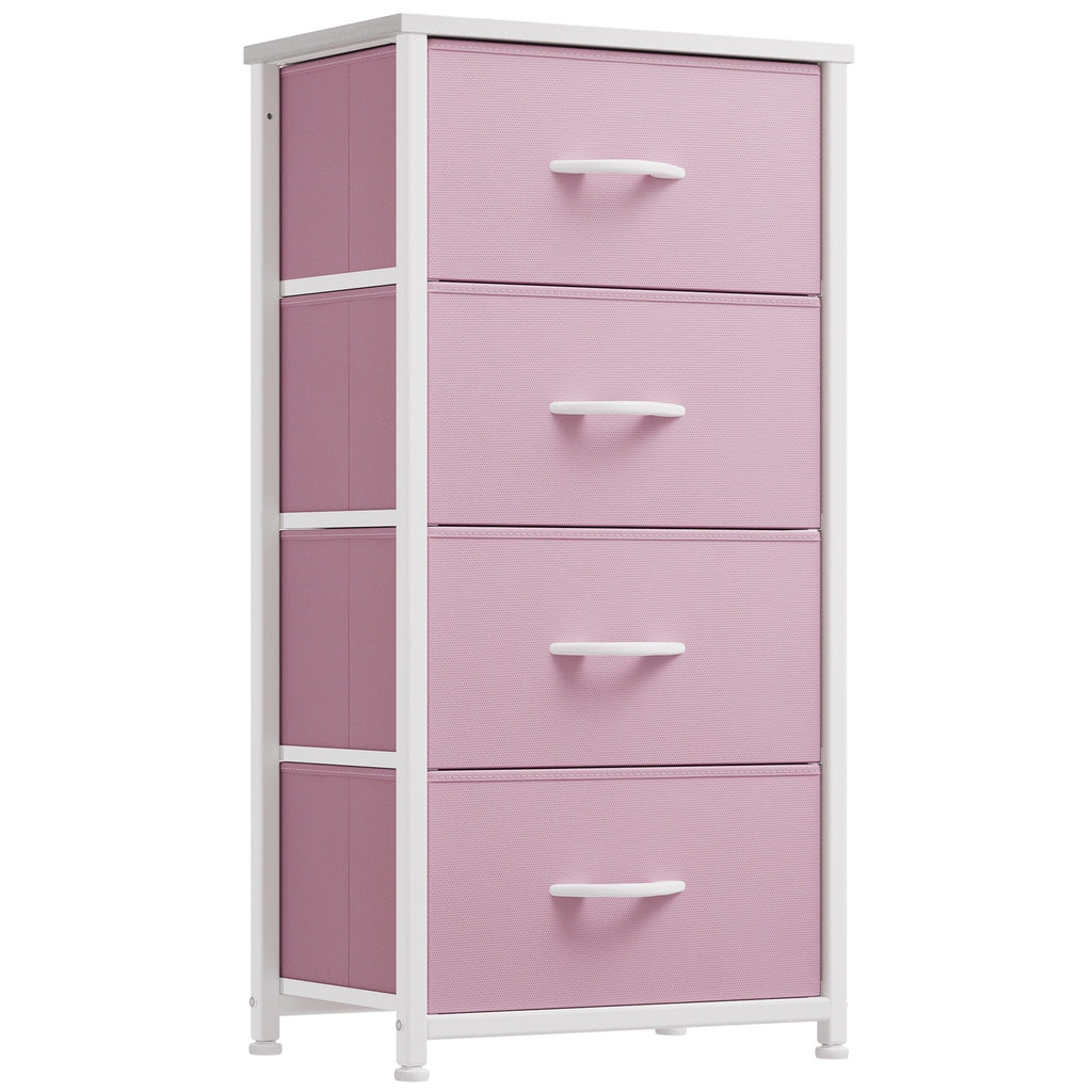 Modern 4/8/10-drawer Bedroom Fabric Dresser Storage Tower with Wood Top