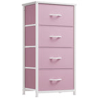Modern 4/8/10-drawer Bedroom Fabric Dresser Storage Tower with Wood Top