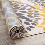 World Rug Gallery Modern Floral Circles Area Rug