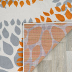 World Rug Gallery Modern Floral Circles Area Rug