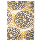 World Rug Gallery Modern Floral Circles Area Rug