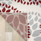 World Rug Gallery Modern Floral Circles Area Rug