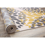 World Rug Gallery Modern Floral Circles Area Rug