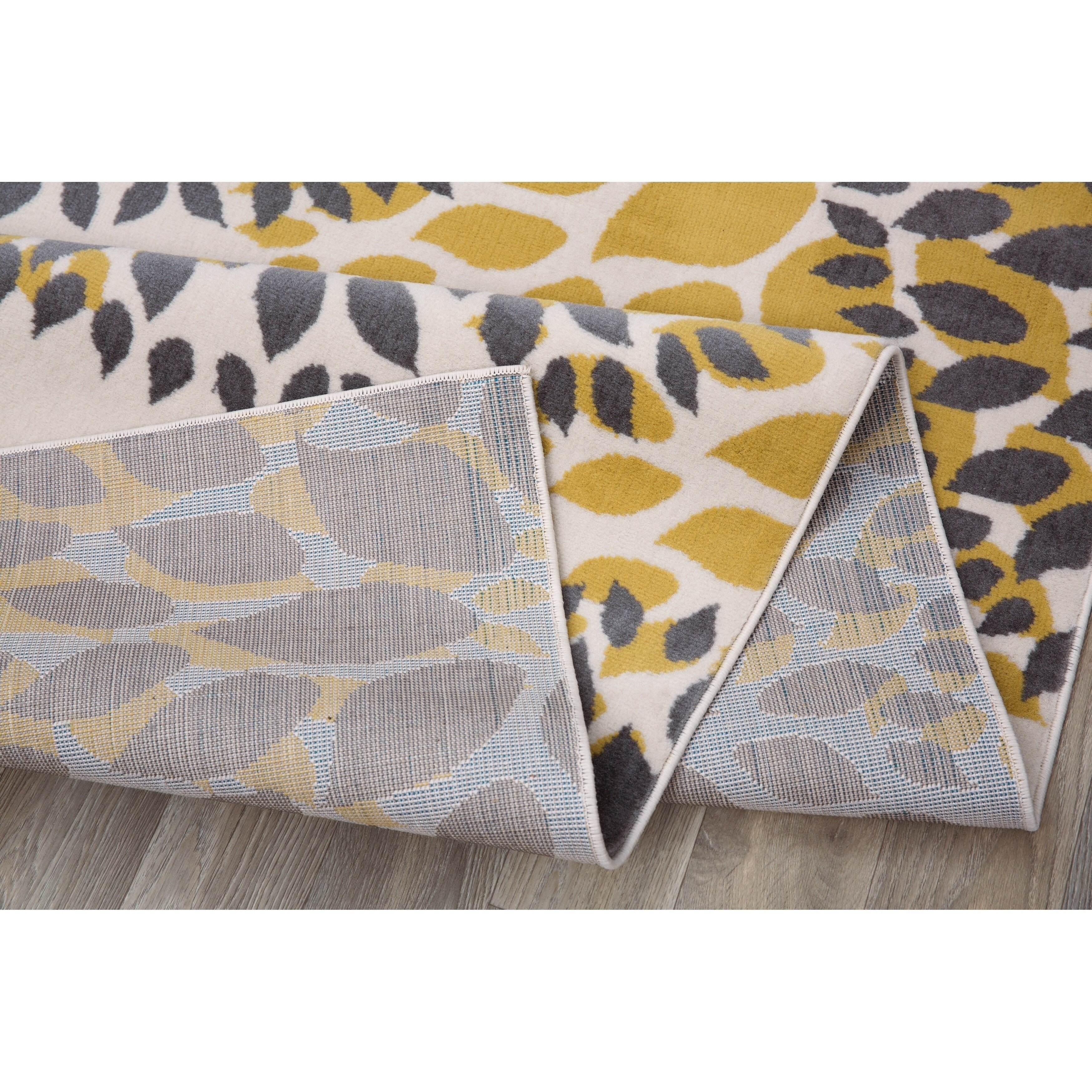 World Rug Gallery Modern Floral Circles Area Rug