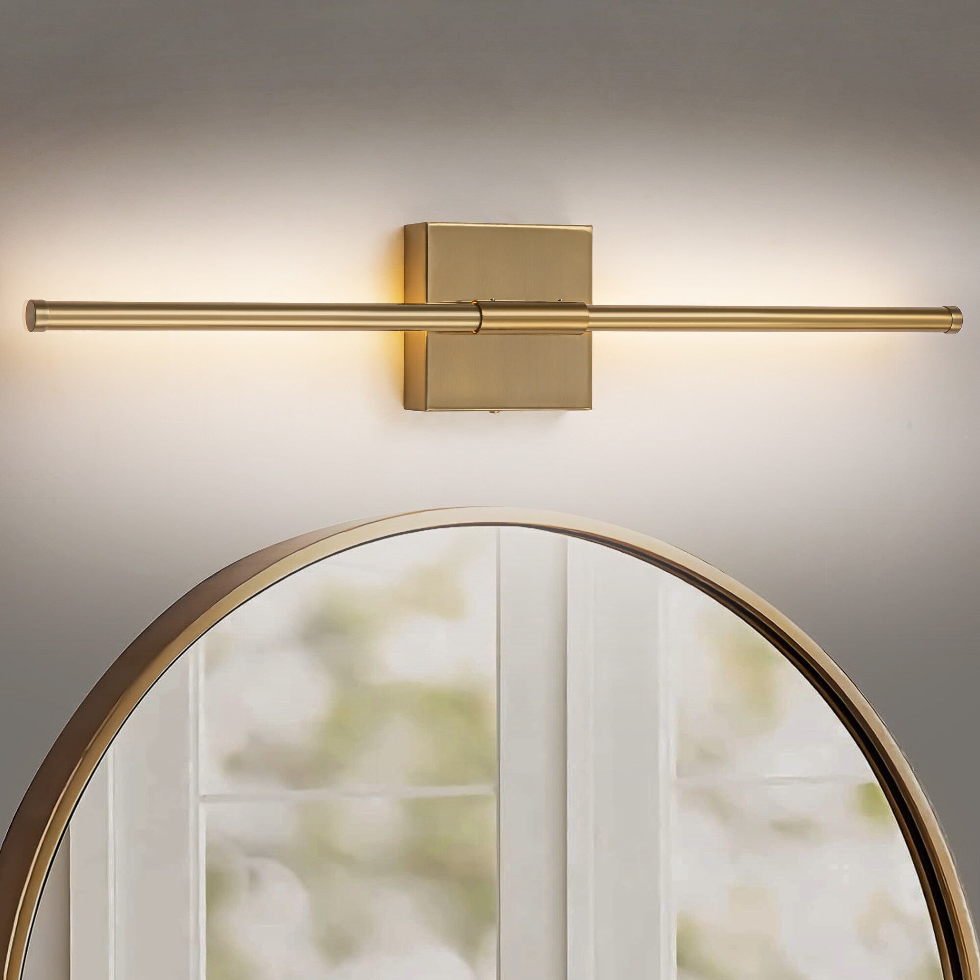 1-Light 23.6 in. Modern Linear Dimmable Integrated LED Bathroom Vanity Light Wall Sconce