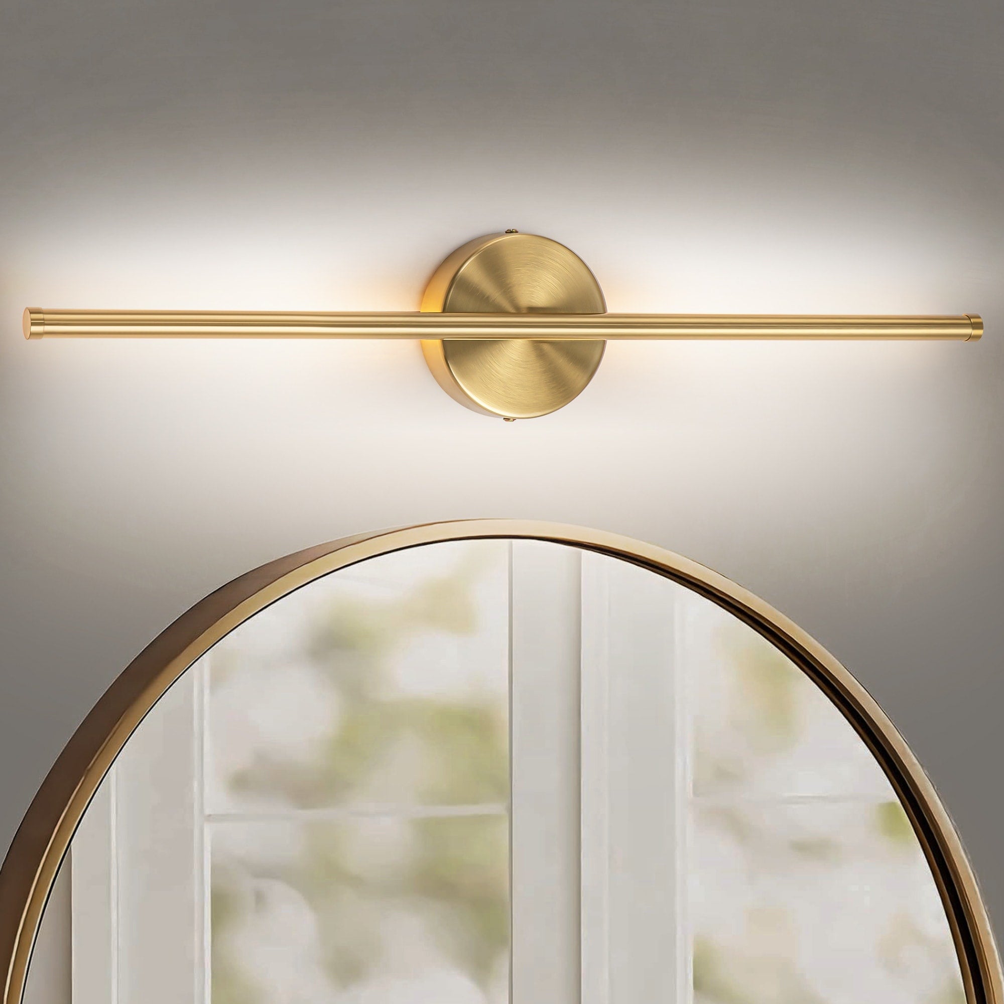 1-Light 23.6 in. Modern Linear Dimmable Integrated LED Bathroom Vanity Light Wall Sconce