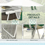 Outsunny Set of 2 Patio Folding Chairs, Classic Outdoor Camping Chairs, Portable Lawn Chairs for Camping