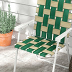 Outsunny Set of 2 Patio Folding Chairs, Classic Outdoor Camping Chairs, Portable Lawn Chairs for Camping