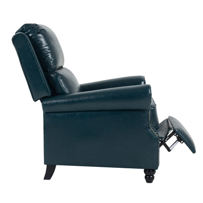 Manual Pushback Recliner Chairs with Nailhead Trim