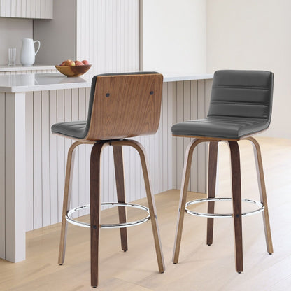 26/29 Faux Leather Swivel Bar/Counter Stools, Set of 2/3