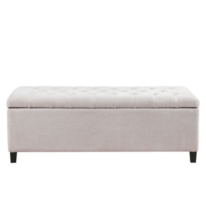 Madison Park Sasha Tufted Top Upholstered Storage Bench