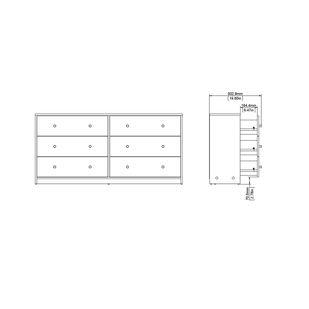 Porch & Den Zoe 6-drawer Double Dresser