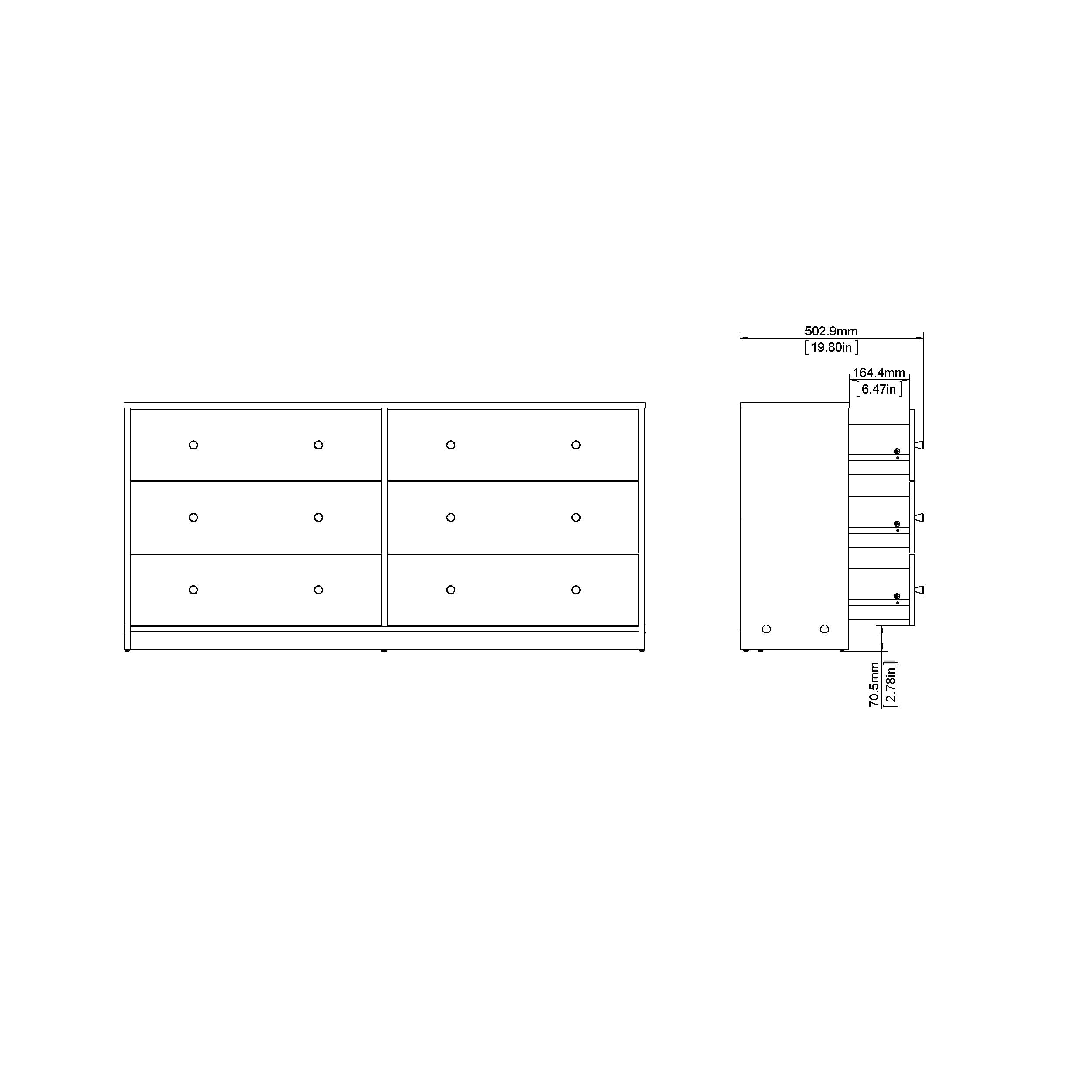 Porch & Den Zoe 6-drawer Double Dresser