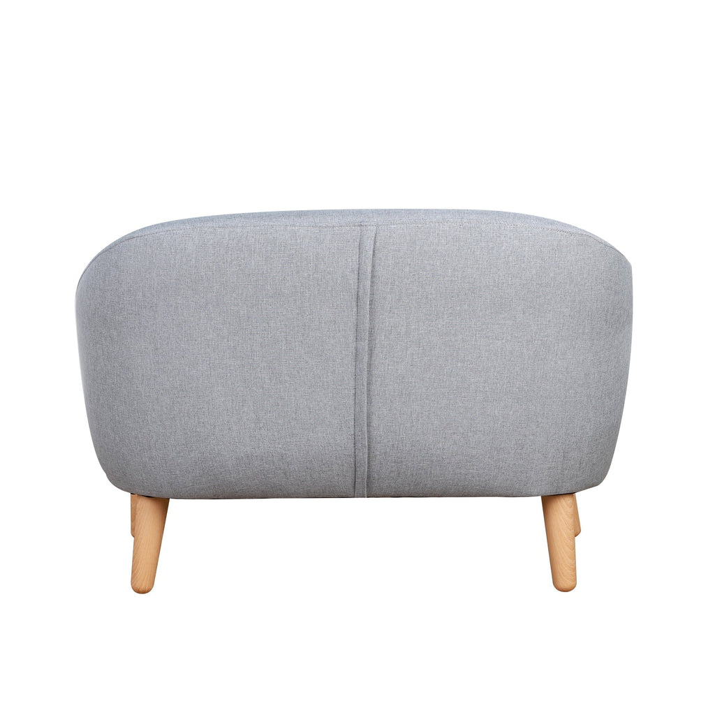 Qaba Kids Sofa Linen Fabric Wooden 2 Seat Armrest Children Chair Cozy
