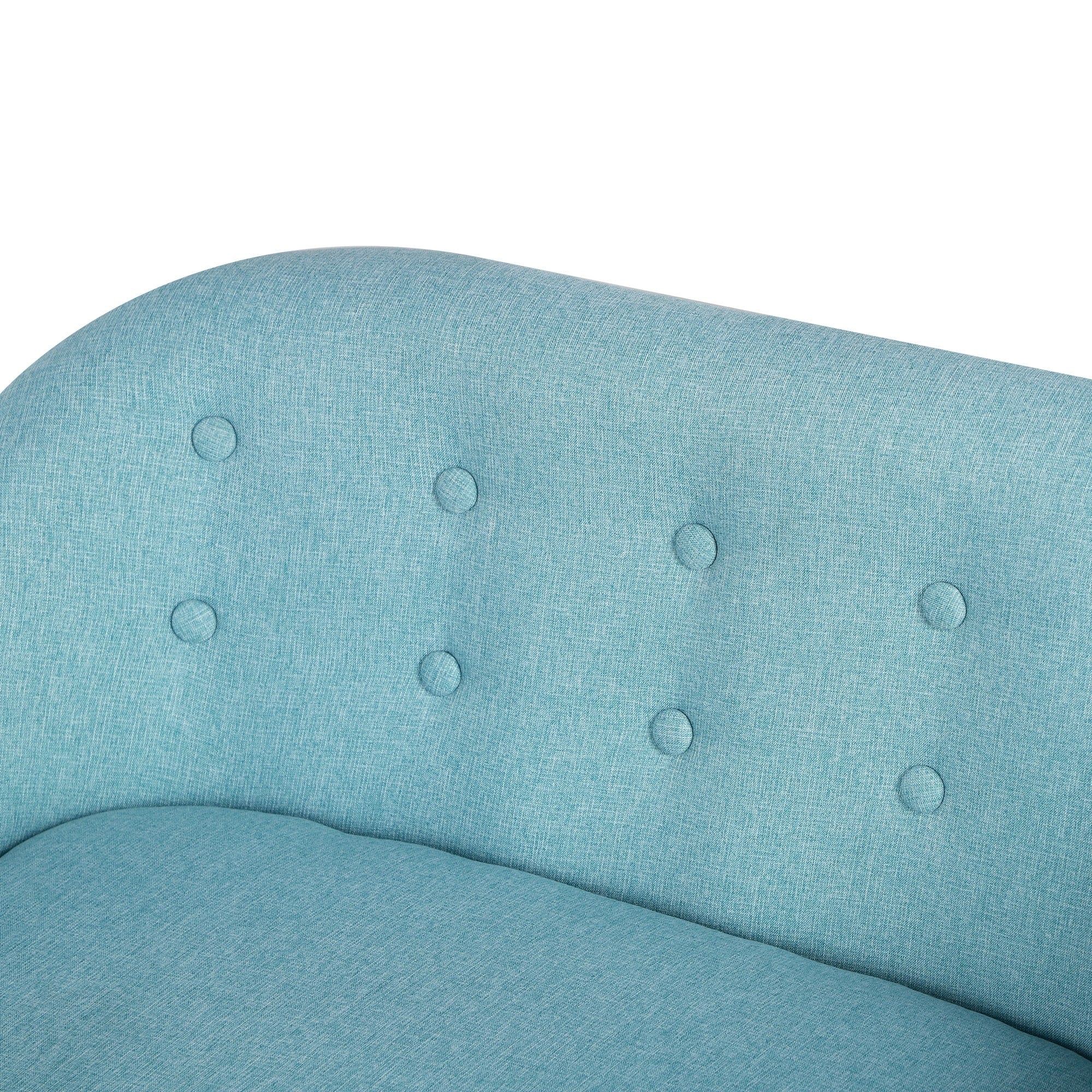Qaba Kids Sofa Linen Fabric Wooden 2 Seat Armrest Children Chair Cozy