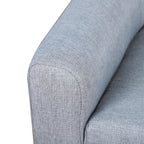 Qaba Kids Sofa Linen Fabric Wooden 2 Seat Armrest Children Chair Cozy