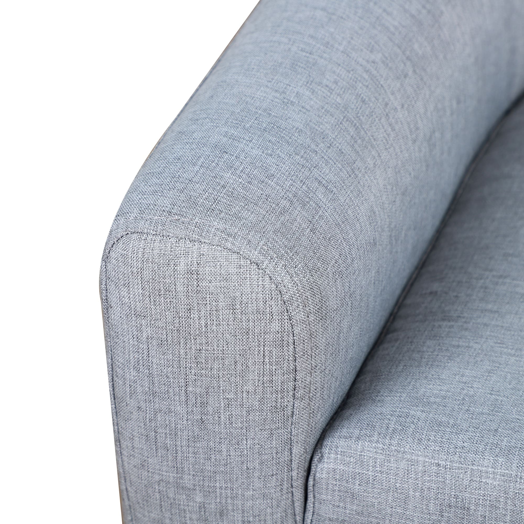 Qaba Kids Sofa Linen Fabric Wooden 2 Seat Armrest Children Chair Cozy