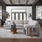 Refuge Solid Modular Right Arm Seat for Sectional Sofa - 43.25 - Sand Gray