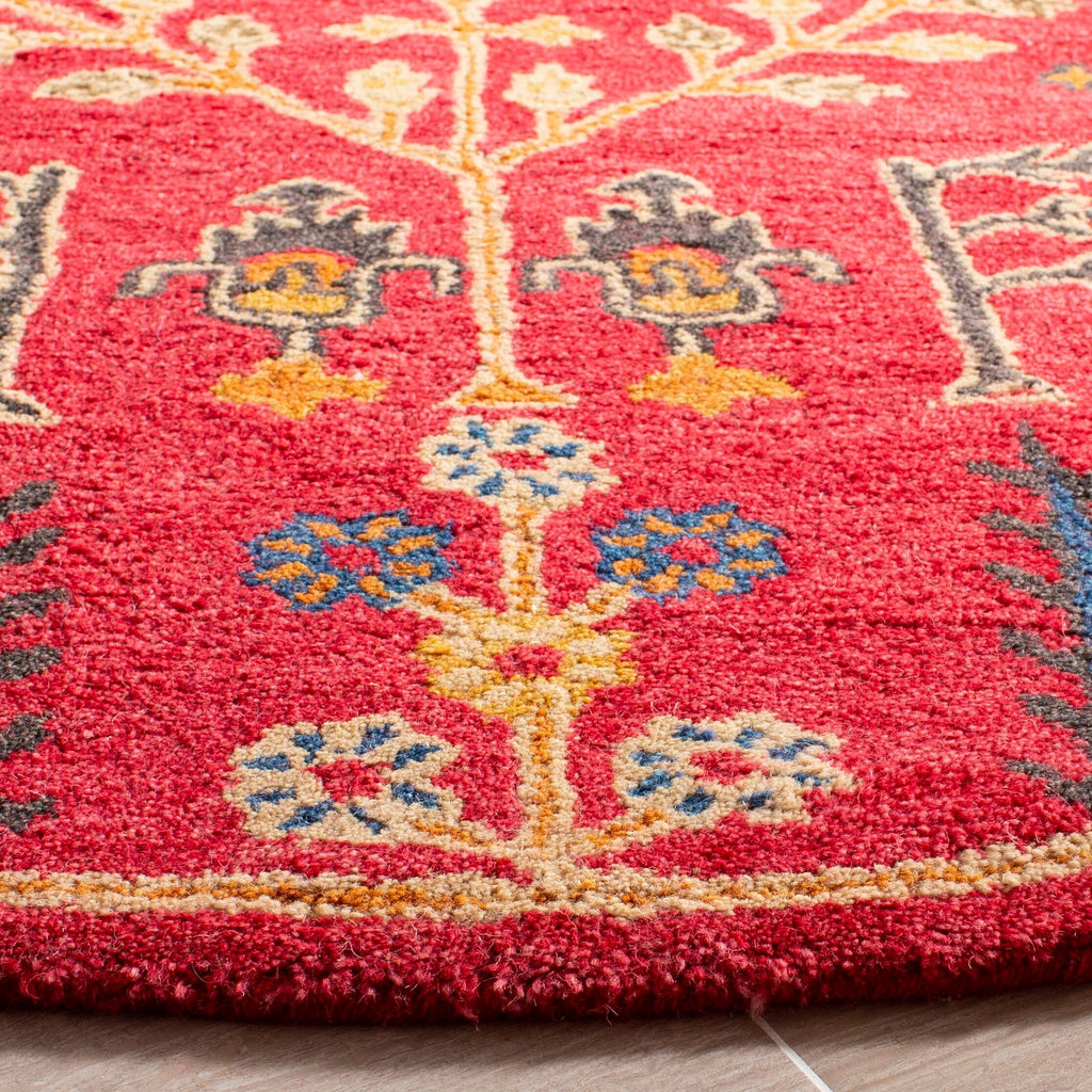 SAFAVIEH Handmade Heritage Picture Block Floral Traditional Oriental Wool Rug