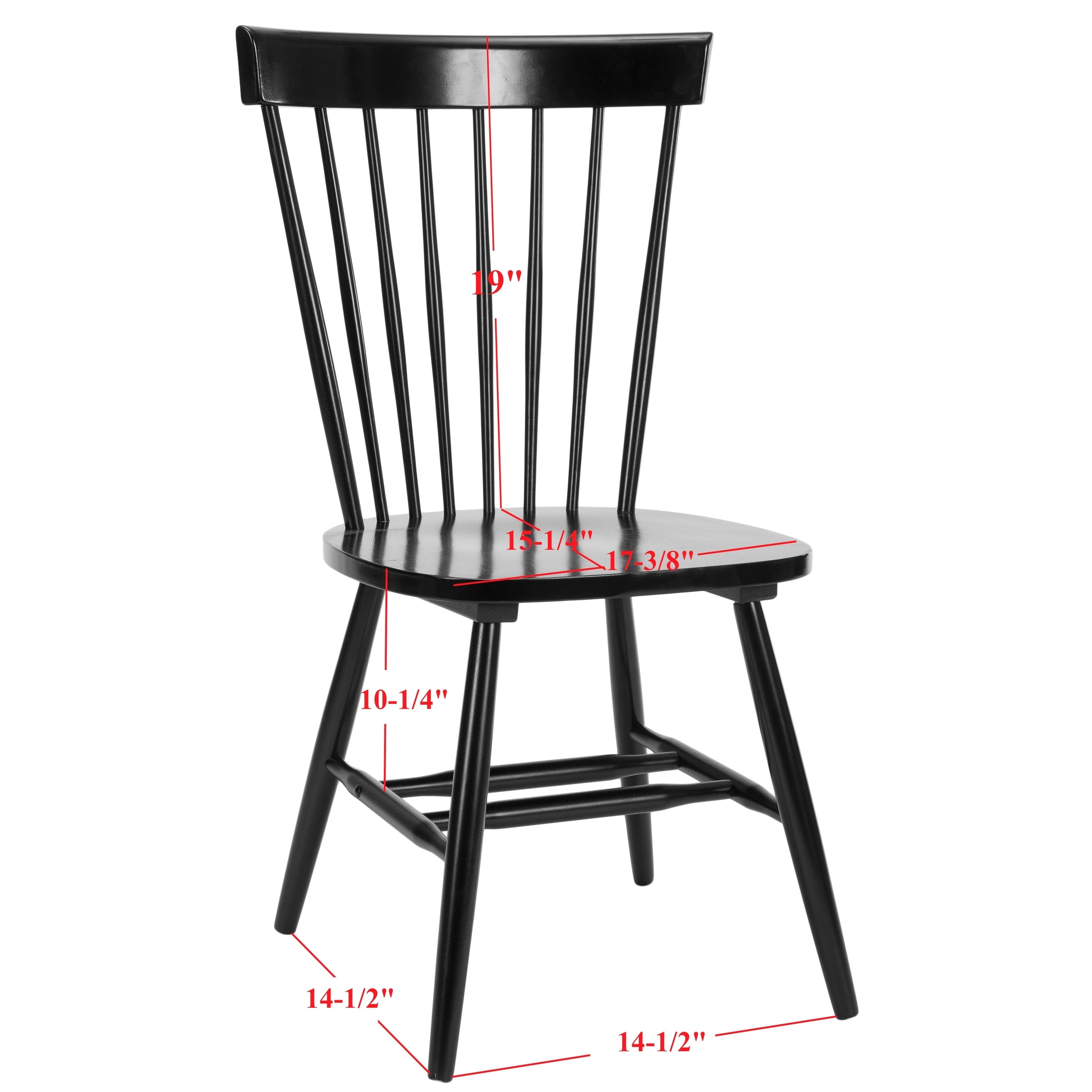 SAFAVIEH Suhair Spindle Farmhouse Dining Chair (Set of 2) - 20.5 x 21 x 36 - 21W x 21D x 36H