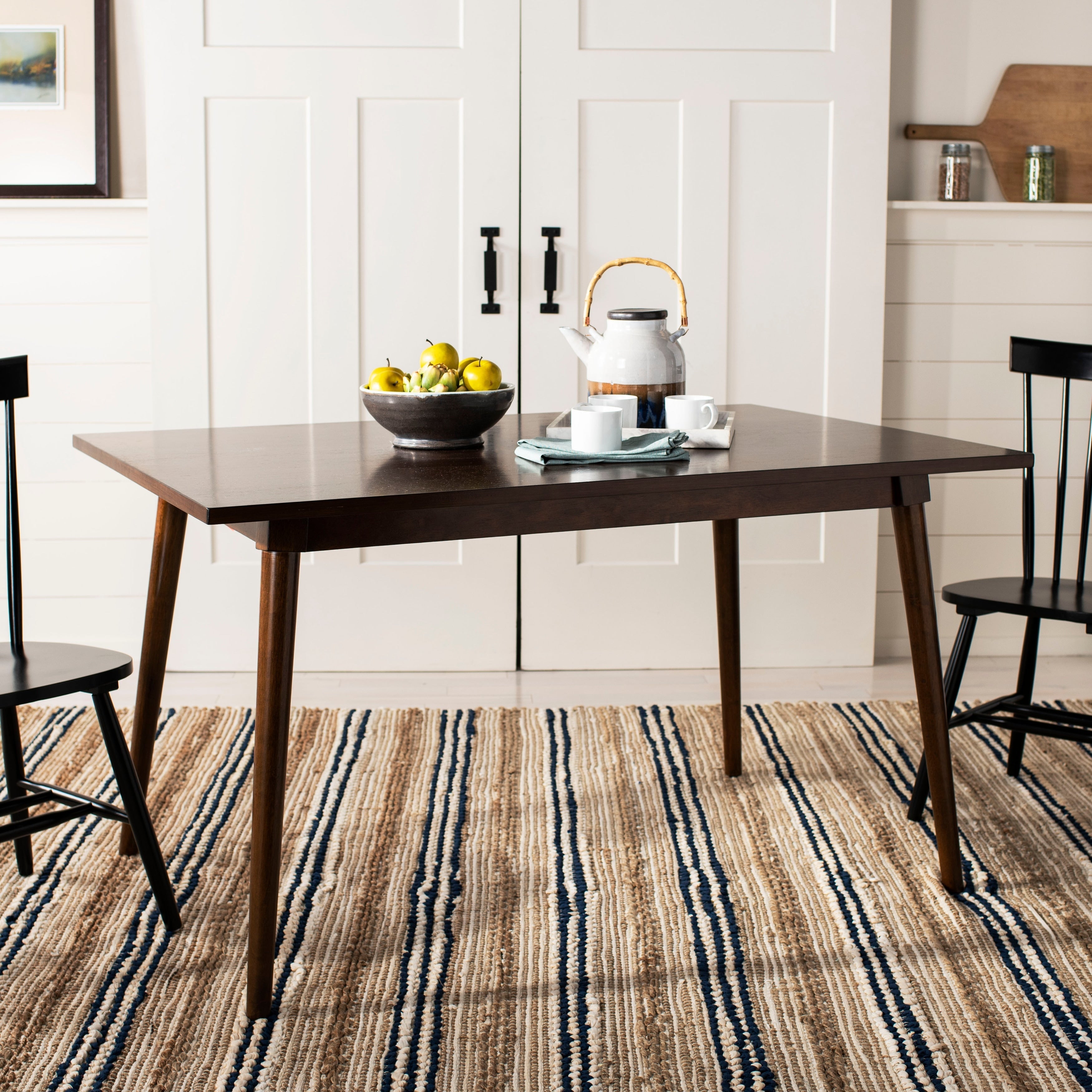 SAFAVIEH Suhair Spindle Farmhouse Dining Chair (Set of 2) - 20.5 x 21 x 36 - 21W x 21D x 36H