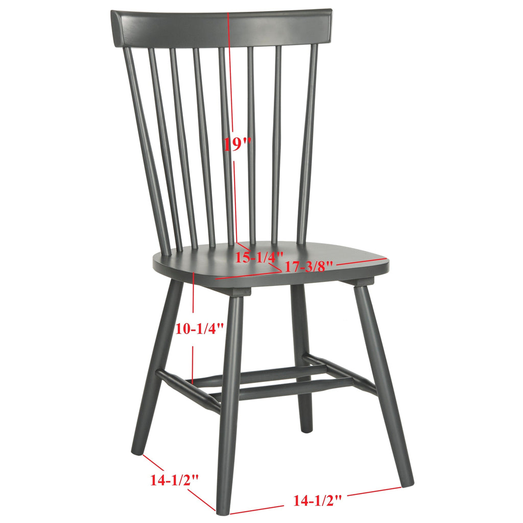 SAFAVIEH Suhair Spindle Farmhouse Dining Chair (Set of 2) - 20.5 x 21 x 36 - 21W x 21D x 36H