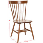 SAFAVIEH Suhair Spindle Farmhouse Dining Chair (Set of 2) - 20.5 x 21 x 36 - 21W x 21D x 36H