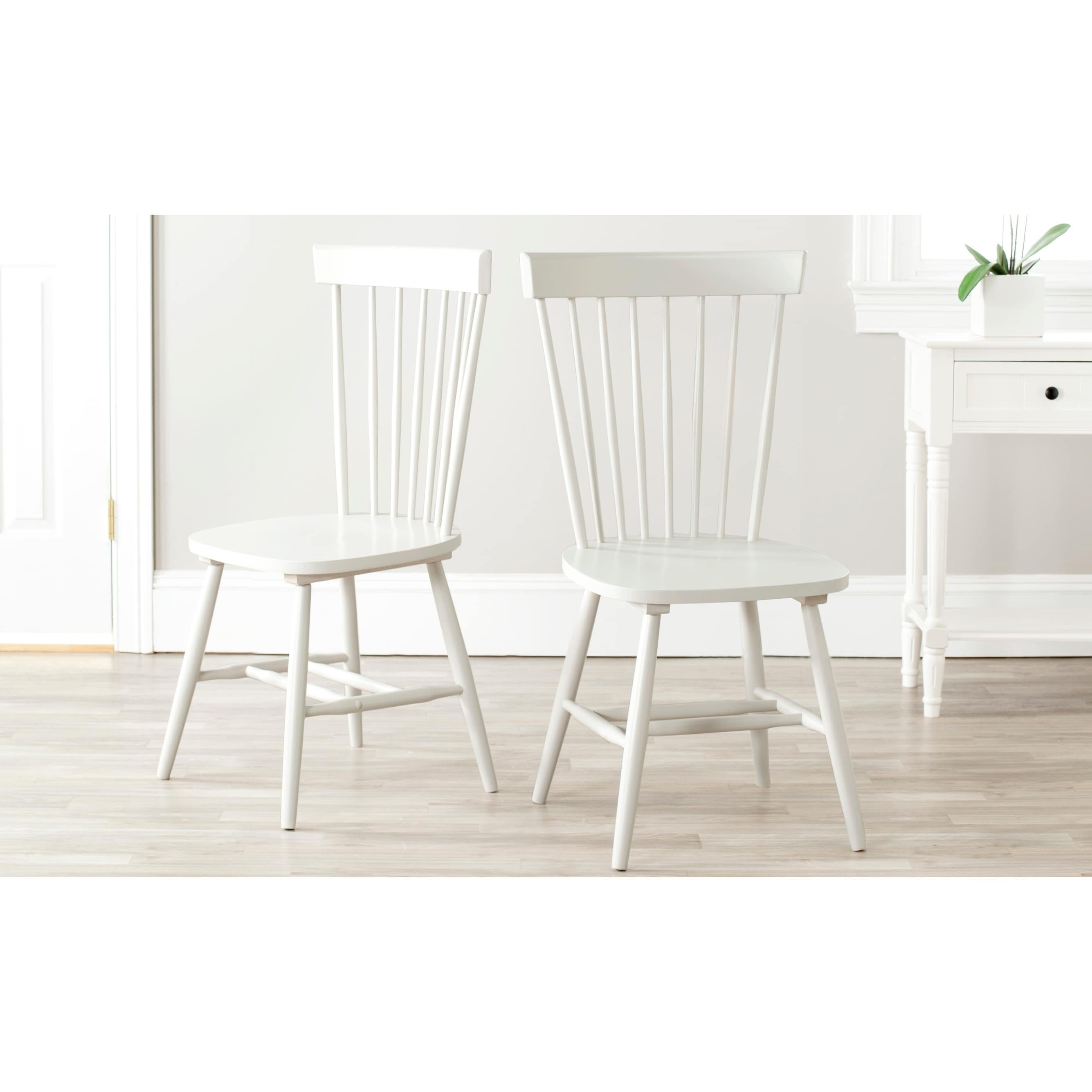 SAFAVIEH Suhair Spindle Farmhouse Dining Chair (Set of 2) - 20.5 x 21 x 36 - 21W x 21D x 36H