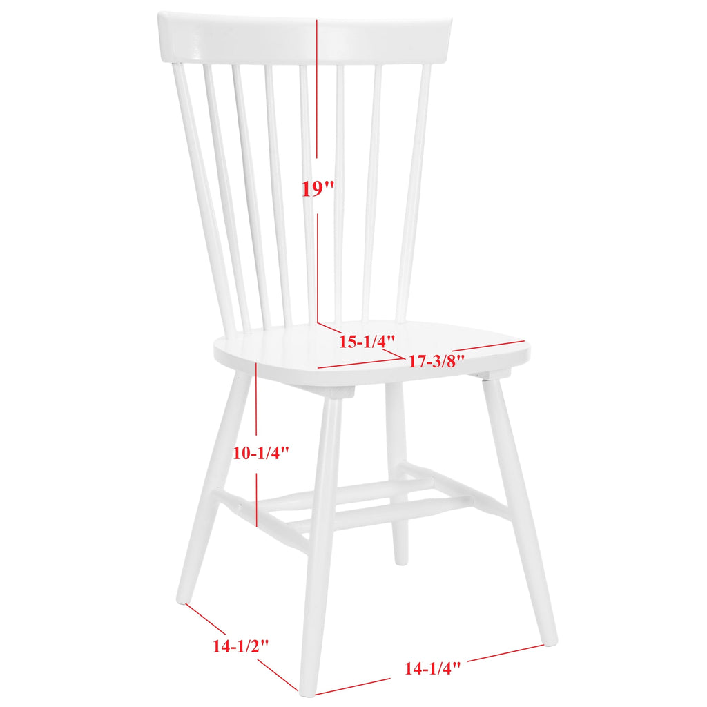 SAFAVIEH Suhair Spindle Farmhouse Dining Chair (Set of 2) - 20.5 x 21 x 36 - 21W x 21D x 36H