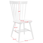 SAFAVIEH Suhair Spindle Farmhouse Dining Chair (Set of 2) - 20.5 x 21 x 36 - 21W x 21D x 36H