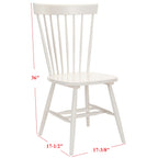 SAFAVIEH Suhair Spindle Farmhouse Dining Chair (Set of 2) - 20.5 x 21 x 36 - 21W x 21D x 36H