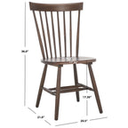 SAFAVIEH Suhair Spindle Farmhouse Dining Chair (Set of 2) - 20.5 x 21 x 36 - 21W x 21D x 36H