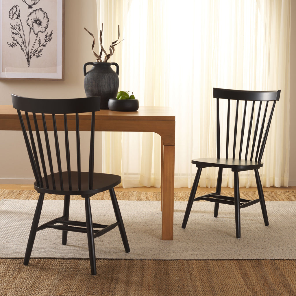 SAFAVIEH Suhair Spindle Farmhouse Dining Chair (Set of 2) - 20.5 x 21 x 36 - 21W x 21D x 36H