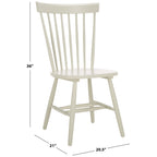 SAFAVIEH Suhair Spindle Farmhouse Dining Chair (Set of 2) - 20.5 x 21 x 36 - 21W x 21D x 36H