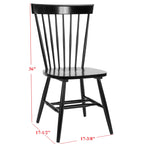 SAFAVIEH Suhair Spindle Farmhouse Dining Chair (Set of 2) - 20.5 x 21 x 36 - 21W x 21D x 36H
